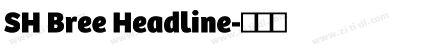 SH Bree Headline字体转换
